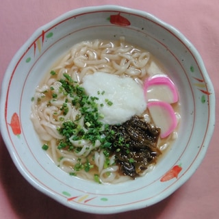 子持ちめかぶと山芋うどん